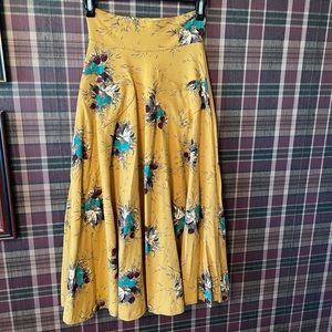 Effie’s Heart Mustard Skirt with Pockets XS